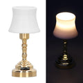 Wohnzimmer Tischlampe Figur Modell Realistische Lampenschatten Vintage Life Szene Puppen Haus Tun Spiel