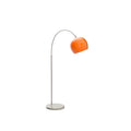 CCLIFE LED E27 Bogenlampe höhenverstellbar Marmorfuß weiß orange Stehlampe Stehleuchte Standleuchte Bogenleuchte Bogenstandleuchte, Farbe:Orange, höhenverstellbar 145-220 cm