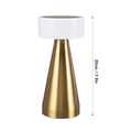 Pilipane Tragbare LED-Tischlampe, 3 Farbtemperaturen, stufenloses Dimmen, 1800 mAh wiederaufladbarer Akku, Nachttischlampe, minimalistisches Design zum Lesen im Homeoffice (Gold)