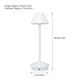 Pilipane Schnurlose Tischlampe Moderne Stil Eisenkunst 3 Farbe Stiefe Dimmen tragbarer LED -Schreibtischlampe mit Berührungssteuerung für Home Office -Studie (Weiß)