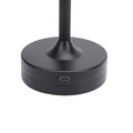 Ldafava Kleine Tischlampe, kabellos, wiederaufladbar, 3 Farben, stufenlos dimmbar, Touch-Steuerung, Nachttisch-Nachtlicht zum Lesen am Bett, Aluminium, Eisen, Acryl, 430 g
