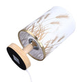 Kleine Tischlampen Nacht USB Night Stand Lampe Dimmbare LED Massivholz Weizen Spike Lampenschatten Augen für Schlafzimmer Wohnzimmer für Schlafzimmer