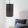 Hohllampenschatten moderne stilvolle Eisenschnitzerei handwerk Metall gerade runde Muster hohl geschnitzte Lampen Schatten für E27 E26 Tischlampe Schlafzimmeration