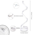 ELINKUME Led Tischlampe Augenschutz Schreibtischlampe,Touch Bedienung Tischleuchte Metall Design Nachttischlampe Geeignet für Büro,Schlafzimmer, Wohnzimmer (Spiralform)