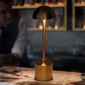 Pilipane Schnurlose Tischlampe 2000mah wiederaufladbare LED 3 Farbdimmen USB -Schreibtischlampe für Wohnzimmer Restaurant (Gold)