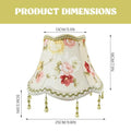 Blumenlampenschatten, Vintage Blumenlampenschatten, schöne dekorative Stofflampenschirm für Tisch, Wand- und Stofflampen Blumen, Blume, große Schatten für Tischlampen, s