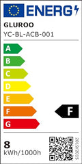 GLUROO Stehlampe Wohnzimmer mit Fernbedienung, Modern Standleuchte Bogenlampe mit 3 Farbwechsel, Stufenlose Helligkeit, Dimmbar LED Stehleuchte mit Fußschalter