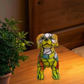 Kunststoff Tischlampe | Kleine Dekorleuchte Mit LED | Handgefertigte Skulptur Deko Für Schreibtisch Nachttisch Wohnzimmer Büro