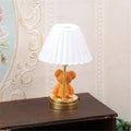 Wohnzimmer Tischlampe Figur Modell Realistischer Bär Vintage Life Szene Puppen Haus Tun Spiel