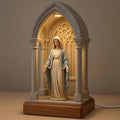 Religiöse Nachtlicht Jungfrau Maria Jesus Führte Hingebungsvolle Tischlampe | LED Fun Table Lampe Für Wohnheimstudium Arbeitsplatz Bücherregal Schlafzimmer Wohnzimmer Kaffeebar Meditation Raum Hallowe