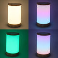 LED Kabelless Tischlampe RGB Touch Control Stieflos dimmbare 360 Grad Augenpflege Musik Synchronisation USB wiederaufladbare Nachtlampe für Wohnzimmer Camping abs 391g