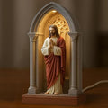 Religiöse Nachtlicht Jungfrau Maria Jesus Führte Hingebungsvolle Tischlampe | LED Fun Table Lampe Für Wohnheimstudium Arbeitsplatz Bücherregal Schlafzimmer Wohnzimmer Kaffeebar Meditation Raum Hallowe