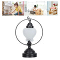 FIRSTXIU Lampenschatten Schlafzimmer Tischlampe Miniatur Möbelmodell Dolls Houses Accessoire Realistic Lighting Toy Playet 1:12 Moderne Puppenhäuser Lampe