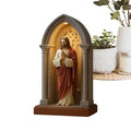 Religiöse Nachtlicht Jungfrau Maria Jesus Führte Hingebungsvolle Tischlampe | LED Fun Table Lampe Für Wohnheimstudium Arbeitsplatz Bücherregal Schlafzimmer Wohnzimmer Kaffeebar Meditation Raum Hallowe