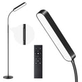 Ehaho Dimmbar LED Stehlampe Schwarz | Leselampe Stehleuchte mit Fernbedienung | Warmweiss Neutralweiss Kaltweiss | Modern Standleuchten für Schlafzimmer Wohnzimmer Büro