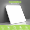 Philonext Deckenleuchte Flach Led Deckenlampe 48W, 6500K 5000LM Deckenbeleuchtung Panel, Kaltweiß Led Lampen, Deckenlampe für Wohnzimmer Schlafzimmer Küche Balkon Büro Flur