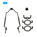 PATIKIL 8 9 10 11" Lampe Harfe Kit mit Endstück Einstellbar Lampenschirm Halterung Halter mit 3/8 IP E14 E26 E27 Beleuchtung Sockel für Tisch Boden Lampe Schwarz