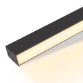 Glitzerlife Deckenlampe LED Deckenleuchte Wohnzimmer - 107CM Wohnzimmerlampe Lang Schwarz Küchenlampe 32W Bürolampe Modern Dimmbar Fernbedienung Büro Deckenbeleuchtung Panel für Küche Schlafzimmer