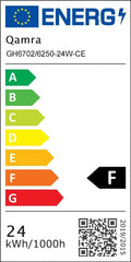 Qamra LED Deckenleuchte, Deckenlampe 30cm, Schwarz Deckenleuchte, Moderne Lampe Holz für Wohnzimmer Schlafzimmer Küche Esszimmer Flur 4000K