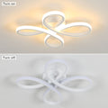 Comely Deckenlampe LED, 30W 3500LM Deckenleuchten LED, Weiße Blumendesign Deckenbeleuchtung LED Aluminium für Schlafzimmer Wohnzimmer Esszimmer Flur, Warmweißes Licht 3000K