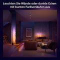 Philips Hue Gradient Signe Stehleuchte schwarz 1800lm, 16 Millionen Farben und Farbverläufe, dimmbar, steuerbar via App, kompatibel mit Amazon Alexa (Echo, Echo Dot)