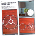Lampenschattenhalter Ring Eisen Vintage Lampenschild Rahmen runde -Tischlampe für Heimbüro Restaurantbeleuchtung stabil und stilvoll