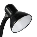 EGLO Tischlampe Basic, Schreibtischlampe Kinder, Leselampe Schwanenhals, flexible Schreibtisch Lampe, schwarze Nachttischlampe mit E27 Fassung