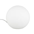 Reality Leuchten Tischleuchte Kugel, ohne Leuchtmittel, Durchmesser 20 cm, mit Schnurschalter, 1 x E27 maximum 25 W, Glas opal weiß R5220-07
