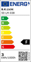 B.K.Licht - LED Deckenlampe schwenkbar, warmweiße Lichtfarbe, GU10 Fassung, LED Deckenleuchte, Lampe, Wohnzimmerlampe, Schlafzimmerlampe, Küchenlampe, Deckenstrahler, 25,5x7x9,5 cm, Titanfarbig