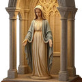 Religiöse Nachtlicht Jungfrau Maria Jesus Führte Hingebungsvolle Tischlampe | LED Fun Table Lampe Für Wohnheimstudium Arbeitsplatz Bücherregal Schlafzimmer Wohnzimmer Kaffeebar Meditation Raum Hallowe
