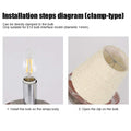 Lampenschirme für Tischlampen, Kronleuchterschirme im 6er-Set, Lampenschirm aus Stoff, kleine Lampenschirme zum Aufstecken von Glühbirnen für E14-Kronleuchterlampenschirm