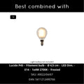 LUCIDE GREASBY - Tischlampe - Ø 14 cm - 1xE14 - Beige