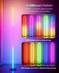 RGB LED Stehlampe Wohnzimmer Dimmbar 170cm mit Fernbedienung & APP, 16 Millionen Farben, 300 Szenenmodi, Musik-Sync, DIY-Modus & Timing, LED Standleuchte für Wohnzimmer, Schlafzimmer, Gaming-Raum