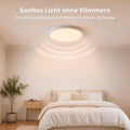 LQWELL LED Deckenleuchte Ultra Dünn Weiß 22cm 18W 1980lm 6000K