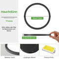 zemty 2Stück/3Farben 3000/4000/6500K LED Deckenleuchte Flach, 15W 1800LM Ø18cm Deckenleuchten, Schwarz Rund Ultra Dünn Deckenlampe LED Lampen Deckenlampen,Deckenbeleuchtung für Badezimmer,Küche