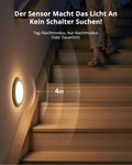Combuh Led Akku Deckenleuchte Badezimmer mit Bewegungsmelder, Aufladbare Batteriebetriebene Lampe Keller Ohne Stromanschluss, Kabellose Deckenlampen mit Fernbedienung für Garage Flur, Rund 1 Stück