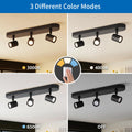 ANWIO Deckenstrahler 3 Flammig Schwarz, Dimmbar LED Deckenleuchte Strahler Schwenkbar GU10, Deckenlampe Drehbar, Modern Deckenspots für Küche, Schlafzimmer, Wohnzimmer, mit Leuchtmittel (EUCS-LG11A)