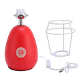 Pilipane Rote Falten -Tischlampe moderne minimalistische 3 Farbtemperatur Schrittless Lesen Lesen mit Fernbedienung Timer für Schlafzimmer Wohnzimmer Stoff Schatten 24x30 cm
