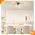Homefire LED Deckenlampe Küche Deckenleuchte: Modern Küchenlampe Schwarz 24W Wohnzimmerlampe Anpassbare Form Design 3000K Warmweiß Licht Deckenbeleuchtung für Schlafzimmer Flur