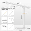 Tischlampe Mit Touch-Funktion,Flimmerfreie Schminkspiegel Lampe - Dimmbares Gleichmäßiges Licht Mit Helligkeitsregelung Für Lesen Schreiben Lernen Schreibtisch