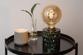 Pauleen 48023 Crystal Magic Tischleuchte max. 20W Tischlampe für E27 Lampen Nachttischlampe Grün 230V Glas ohne Leuchtmittel