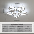 Comely LED Deckenleuchte Dimmbar, 45W Dimmbare Deckenlampe mit Fernbedienung Farbwechsel, 3000-6500K Kreative Blütenblatt Design LED Lampen Deckenleuchte für Küche Schlafzimmer Balkon Esszimmer, Weiß