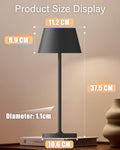 ChenFec Akku Tischleuchte Vollmetall mit 4000mAh Akku, Led Tischleuchte Kabellos 3 Farbtemperatur, Tischlampe Kabellos Touch Dimmbar, Tischlampe Akku Aufladbar Für Esstisch Schlafzimmer Hotel