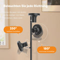 SIBRILLE Stehlampe LED Dimmbar, 36W Deckenfluter LED Dimmbar 2500LM mit Fernbedienung & Berührung 2700K-6500K, 3-Licht Leselampe Moderne Stehleuchte Stehlampe für Wohnzimmer Schlafzimmer Büro Hotel