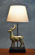 Tischlampe Hirsch Tischleuchte Hirschgeweih Nachttischlampe (ohne Leuchtmittel) 61 cm cw631 Palazzo Exklusiv