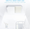 EASY EAGLE LED Deckenleuchte Quadrat: 3000K Deckenlampe LED - IP44 Decke Lampe Panel für Küche Badezimmer Wohnzimmer Keller Flur 23CM 36W