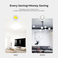 Kuwork Deckenlampe LED Deckenleuchte Flach: 30CM 4000K Badlampe Decke 48W, 4800LM LED Lampen Deckenlampen für Wohnzimmer, Badezimmer, Schlafzimmer, Küche, Flur,Büro, Weiß, Quadrat