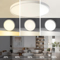 OURLOVEII 30W LED Deckenleuchte Smart Home 30cm RGB Deckenlampe rund Dimmbar mit Fernbedienung mit Steuerbar via App Farbwechsel Kompatibel mit Alexa und Google Assistant Wohnzimmer, Weiß