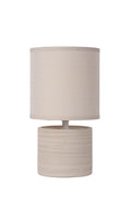 LUCIDE GREASBY - Tischlampe - Ø 14 cm - 1xE14 - Beige