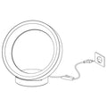 EGLO connect.z Smart-Home LED Tischlampe Marghera-Z, Tischleuchte, ZigBee, App und Sprachsteuerung Alexa, Lichtfarbe einstellbar (warmweiß-kaltweiß), RGB, dimmbar